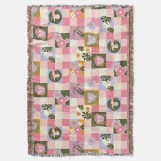 Groovy Flower Jungle Print Filt