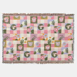 Groovy Flower Jungle Print Filt