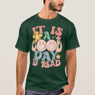 Groovy Flower National Read a Bok Day Cute Bok L T Shirt
