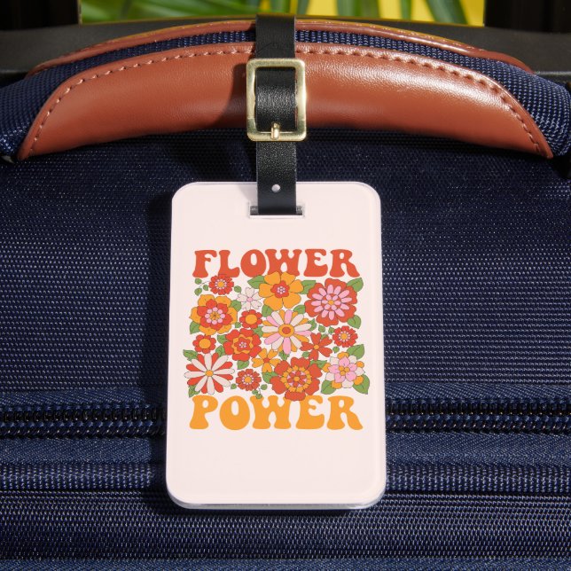 Groovy Flower Power Graphic Bagagebricka (Framsida Insitu 2)