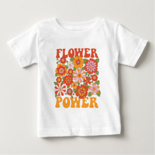 Groovy Flower Power Graphic T Shirt