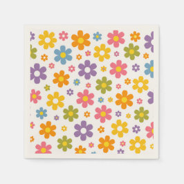 Groovy Flower Power Pappersservett