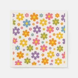 Groovy Flower Power Pappersservett