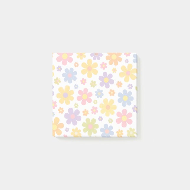 Groovy Flower Power Post-it Block (Framsida)
