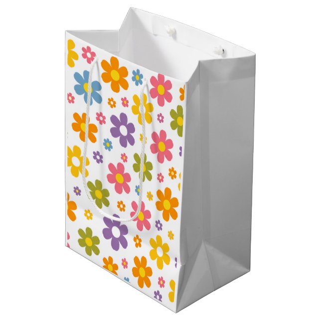 Groovy Flower Power (Vit) (Framsidan Vinklad)