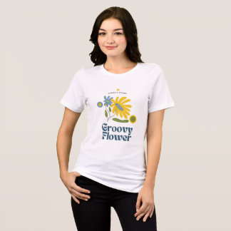 Groovy Flower Retro Aestthetic T Shirt