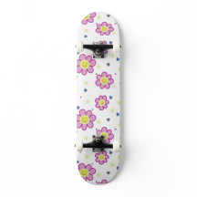 Groovy Flower Skateboard Design