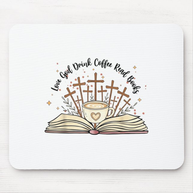 Groovy Flowers Love God Drink Coffee Read Books Ch Musmatta (Framsidan)