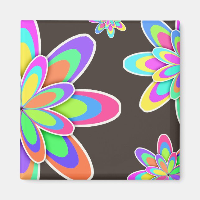 Groovy Flowers Magnet (Framsidan)