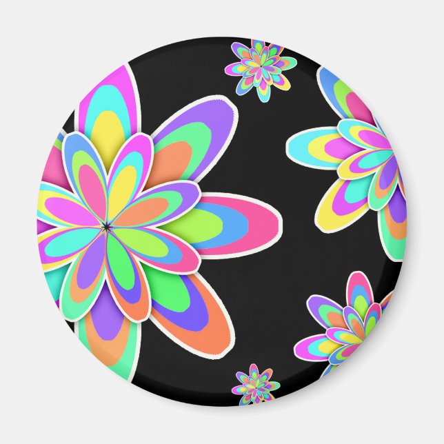 Groovy Flowers Magnet (Framsidan)