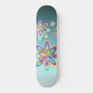 Groovy Flowers Skateboard Bräda 20 Cm