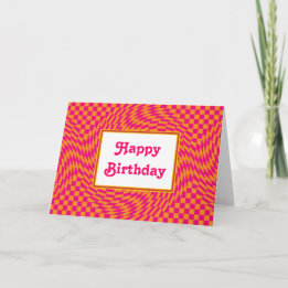 Groovy födelsedag kort