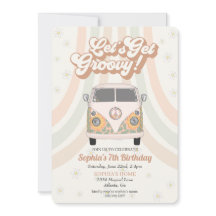 Groovy-födelsedagsfest, 70-sekunders inbjudan till