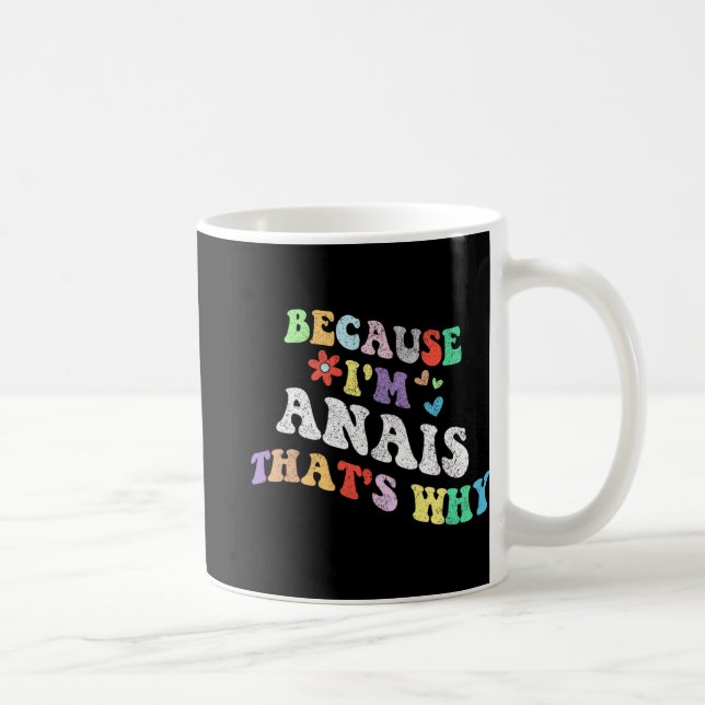 Groovy för att jag är Anais... varför Anpassningsb Kaffemugg (Höger)