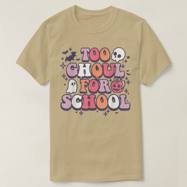 Groovy for Ghoul for School, Teacher Trick eller T T Shirt (Design framsida)