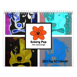 Groovy för hundkonst för valp 2013 kalender