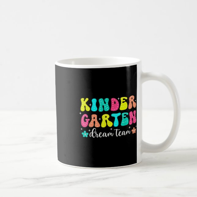 Groovy Förskole Drömteam Tillbaka Till Skolan Lära Kaffemugg (Höger)