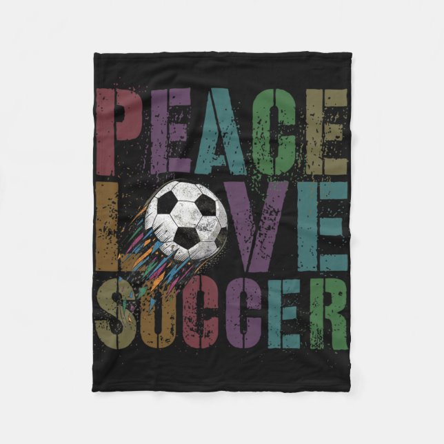 Groovy Fredleklek Fotboll Sparkar Ll Tjejer Mamma  Fleecefilt (Framsidan)