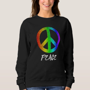 Groovy Fredstecken 70s Colorful Peace Symbol Freed T Shirt