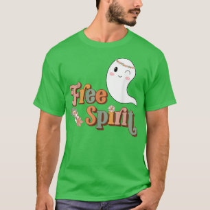 Groovy Free Spirit Hippie Halloween Spooky Season T Shirt