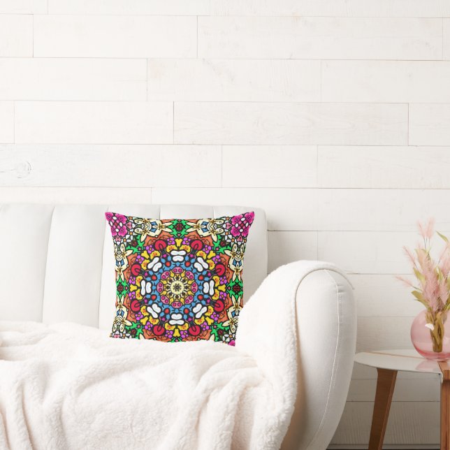 Groovy Funky Flower Power Kudde (Soffa)