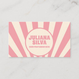 Groovy Funky Hippie 60 med QR-Affärskort Visitkort