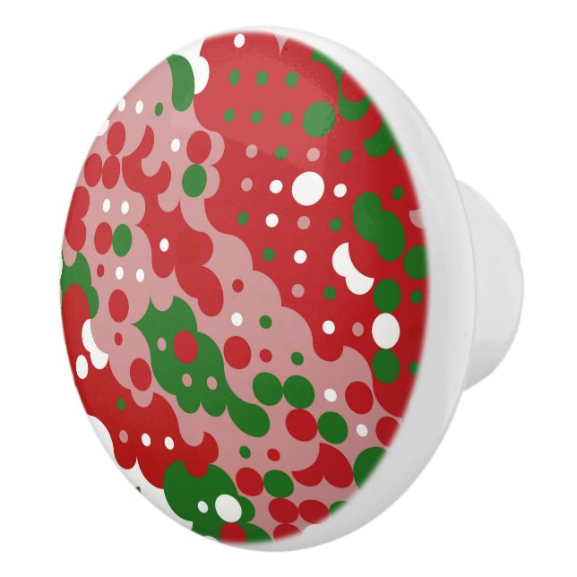 Groovy Funky Mod Retro Julmönster Knopp (Höger)