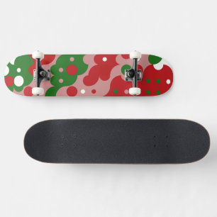 Groovy Funky Mod Retro Julmönster Mini Skateboard Bräda 18,5 Cm