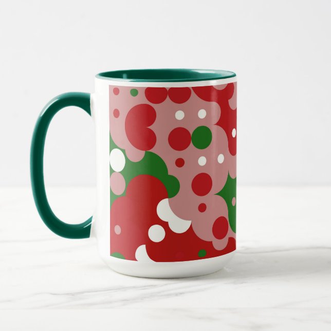 Groovy Funky Mod Retro Julmönster Mugg (Vänster)