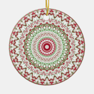Groovy Funky Tie Dye Jul Boho Hippie Mandala Julgransprydnad Keramik