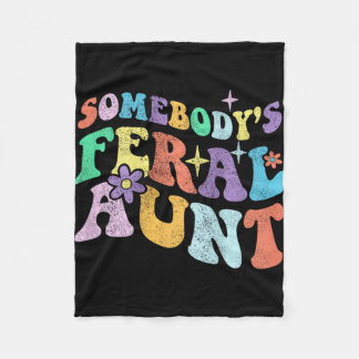 Groovy Funny någons Feral Moster på Mor Fleecefilt