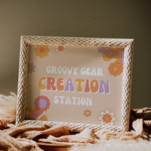 Groovy Gear Creation Station-tecken Groovy Party