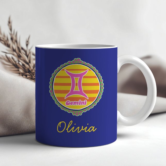 Groovy Gemini Anpassad Kaffemugg (Skapare uppladdad)