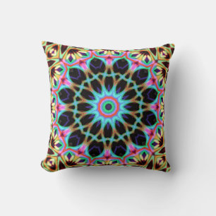 Groovy Geometric Blommigt Mandala Cushion Kudde
