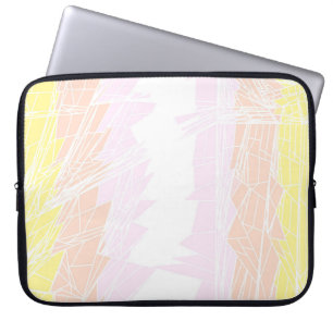 Groovy Geometrisk Abstrakt Pangender Stolthetsflag Laptop Fodral