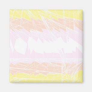 Groovy Geometrisk Abstrakt Pangender Stolthetsflag Magnet