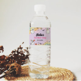 Groovy Ghost Födelsedagsfest Vattenflaska Label Vattenflaskor Etikett