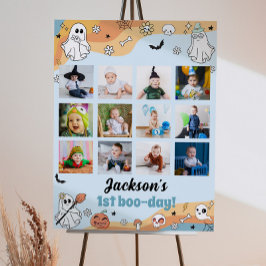 Groovy Ghost första-Year Photo Milestone-signatur Poster