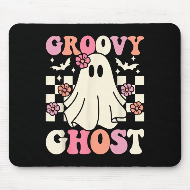 Groovy Ghost Halloween Ghost Costume Retro Groovy Musmatta (Framsidan)