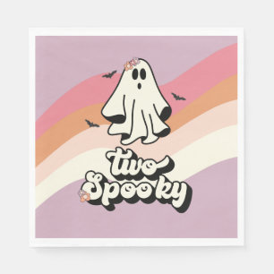 Groovy Ghost retro Halloween Two Spoy Birthday Pappersservett