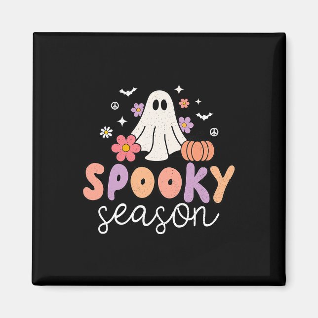 Groovy Ghost Spooky Season Magnet (Framsidan)