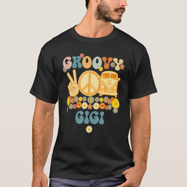 Groovy Gigi Retro Matching Family Baby Shower Moth T Shirt (Framsida)