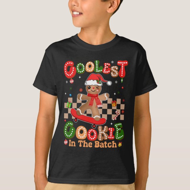 Groovy Gingertea Coolest Cookie in the Batch Chr T Shirt (Framsida)