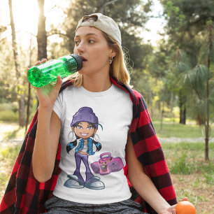 Groovy Girl with a Stereo T Shirt