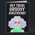 GROOVY GIRLFRIEND FRIEND BFF GIRL BIRTHDAY KORT<br><div class="desc">GROOVY GIRLFRIEND BIRTHDAY CARD</div>