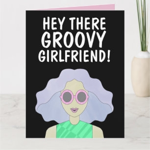 GROOVY GIRLFRIEND FRIEND BFF GIRL BIRTHDAY KORT