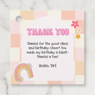 Groovy Girls Birthday Favor Taggs Gåvor Etiketter