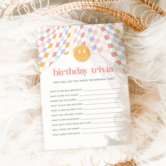 Groovy Girl's Birthday Trivia Game (Skapare uppladdad)