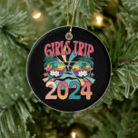 Groovy Girls Trip 2024 Helg Sommar Strand  Julgransprydnad Keramik<br><div class="desc">Groovy Girls Trip 2024 Helg Sommar Semester Strand</div>