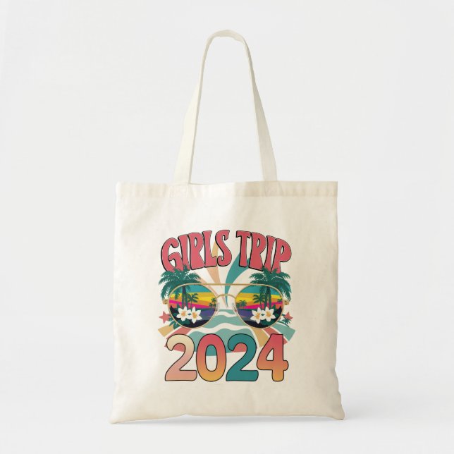 Groovy Girls Trip 2024 Helg Sommar Strand  Tygkasse (Framsidan)